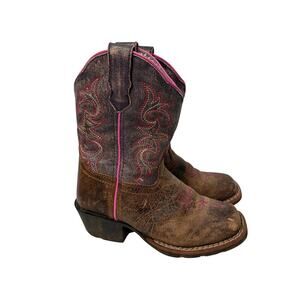 Dan Post Boots Girls 10 Majesty Brown Leather Cowboy